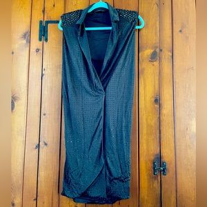 Molinari Rhinestone Wrap Dress